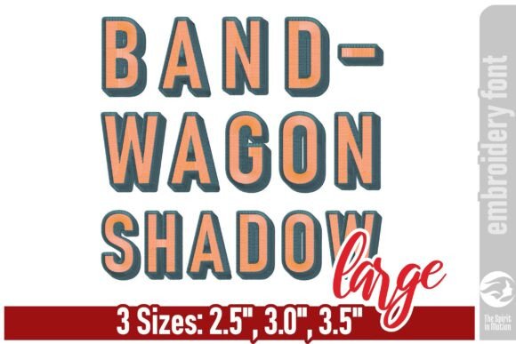 Bandwagon Shadow Font: Bold Holiday Style