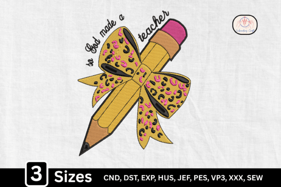 Review: Christian Teacher Leopard Bow Pencil Design