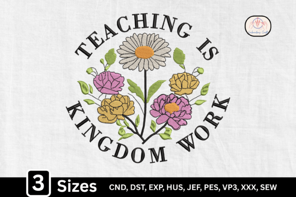 Review: Teaching is Kingdom Work Teacher Flower